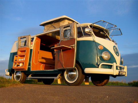 The vintage Camper is in fashion 